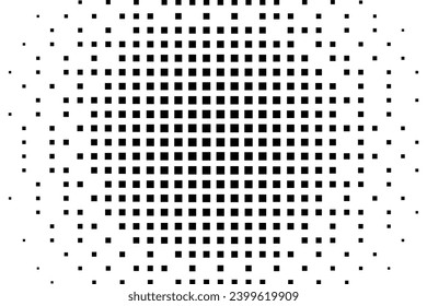 Abstract Halftone Background Polka dot texture pattern on black and white color