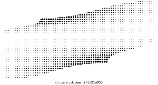 Fondo Abstractas de semitono Patrón de textura de lunares en color blanco y negro
