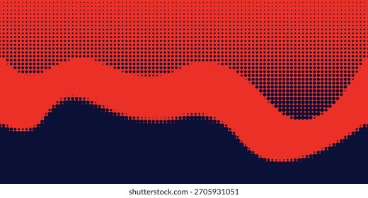 Abstractas fondo de semitono con color rojo y azul marino

