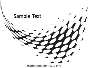 Abstract halftone background with sample text ,Vector illustration