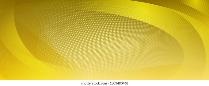 Resumen de fondo de medio tono de puntos pequeños y líneas onduladas en colores amarillos