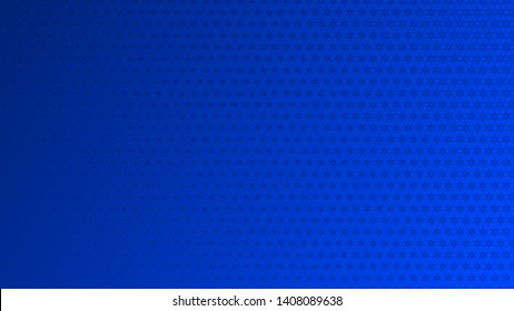 Abstract halftone background of small symbols in blue colors