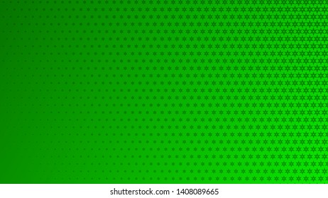 Abstract halftone background of small symbols in green colors