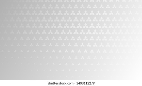 Abstract halftone background of small symbols in white colors
