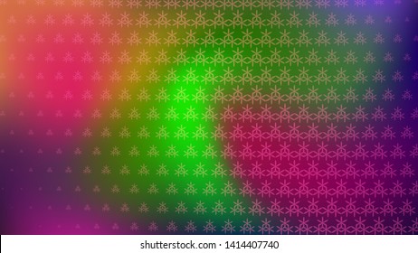 Abstract halftone background of small symbolson colored spots
