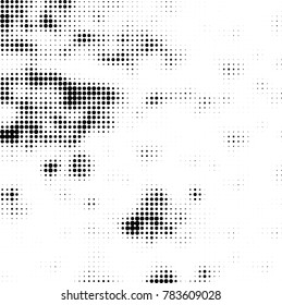 Abstract halftone background. Texture of dots of ink. Monochrome vector grunge pattern black and white