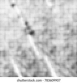 Abstract halftone background. Texture of dots of ink. Monochrome vector grunge pattern black and white