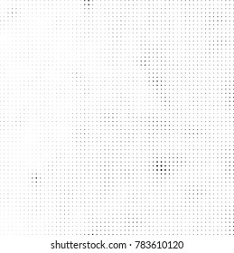 Abstract halftone background. Texture of dots of ink. Monochrome vector grunge pattern black and white