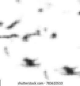 Abstract halftone background. Texture of dots of ink. Monochrome vector grunge pattern black and white