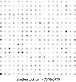Abstract halftone background. Texture of dots of ink. Monochrome vector grunge pattern black and white