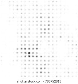 Abstract halftone background. Texture of dots of ink. Monochrome vector grunge pattern black and white