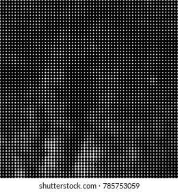 Abstract halftone background. Texture of dots of ink. Monochrome vector grunge pattern black and white