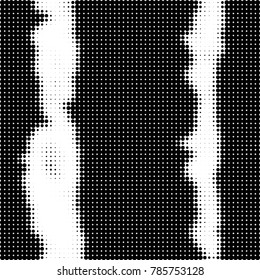 Abstract halftone background. Texture of dots of ink. Monochrome vector grunge pattern black and white