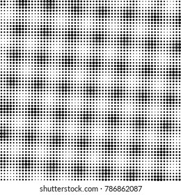 Abstract halftone background. Texture of dots of ink. Monochrome vector grunge pattern black and white