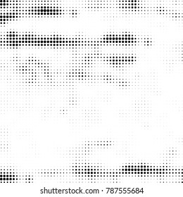Abstract halftone background. Texture of dots of ink. Monochrome vector grunge pattern black and white