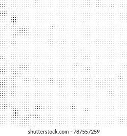Abstract halftone background. Texture of dots of ink. Monochrome vector grunge pattern black and white