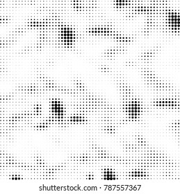 Abstract halftone background. Texture of dots of ink. Monochrome vector grunge pattern black and white