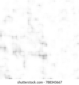 Abstract halftone background. Texture of dots of ink. Monochrome vector grunge pattern black and white