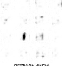 Abstract halftone background. Texture of dots of ink. Monochrome vector grunge pattern black and white
