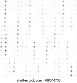 Abstract halftone background. Texture of dots of ink. Monochrome vector grunge pattern black and white