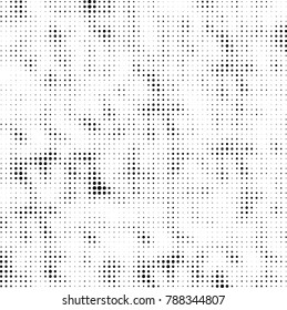 Abstract halftone background. Texture of dots of ink. Monochrome vector grunge pattern black and white