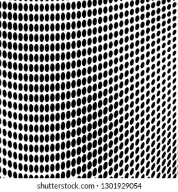 Abstract halftone background. Texture monochrome wave of points. Futuristic pattern for design and printing. Vintage pop art poster, badges