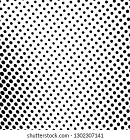 Abstract halftone background. Texture monochrome wave of points. Futuristic pattern for design and printing. Vintage pop art poster, badges