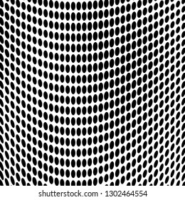 Abstract halftone background. Texture monochrome wave of points. Futuristic pattern for design and printing. Vintage pop art poster, badges
