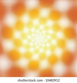 Abstract Halftone Background - Vector