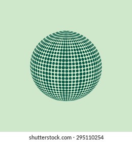 Abstract halftone background vector green latex 