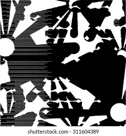 Abstract Halftone Background Vector Illustration 