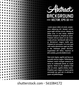 Abstract halftone background. Vector and illustration.