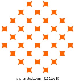 Abstract Halftone Background Vector Orange Illustration





