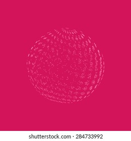 Abstract halftone background vector. Pink


