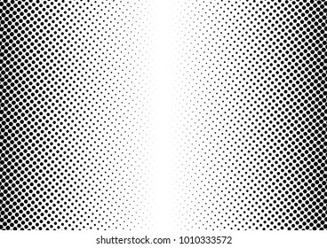 Abstract Halftone Background. Vintage Pop-art Texture. Black and White Dotted Backdrop. Modern Overlay. Vector illustration