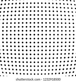 Abstract halftone background of wave points. Chaotic grunge pattern and dots. Vector art texture