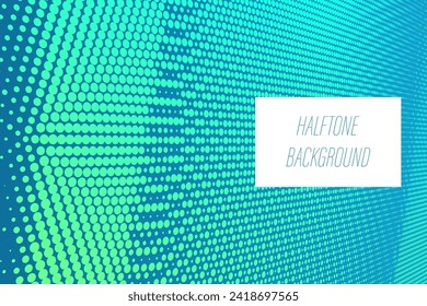 Abstract halftone background with a wavy surface