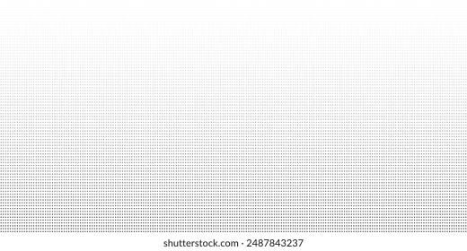 Abstract halftone background with wavy surface made of gray dots on white vector modern