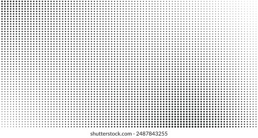 Abstractas fondo de semitono con superficie ondulada hecha de puntos grises sobre Vector blanco moderno
