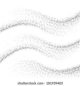Abstract halftone background, with white background