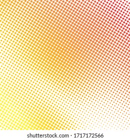 Abstract halftone background. Yellow and red dots backdrop