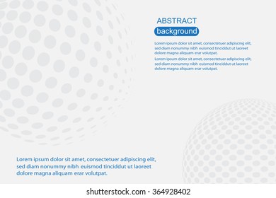 Abstract halftone background.Halftone sphere.Vector illustration.