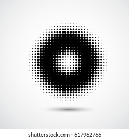 Abstract Halftone Backgrounds. Hexagon Dots. Vector illustration