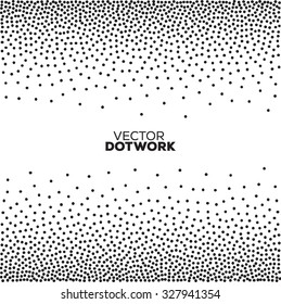 Abstract Halftone Backgrounds. Vector Dotwork Illustration.