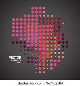 Abstract Halftone Backgrounds. Vector Dotwork Illustration