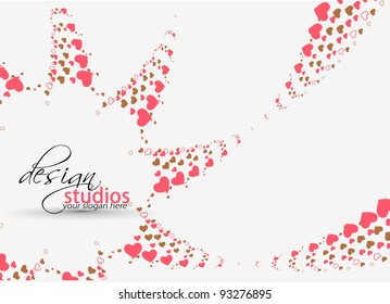 abstract halftone banner design element - vector