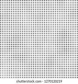 Abstract halftone. Black dots on white background. Chaotic monochrome texture