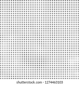 Abstract halftone. Black dots on white background. Chaotic monochrome texture