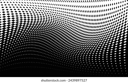 Abstract halftone black dotted on white background, vector file