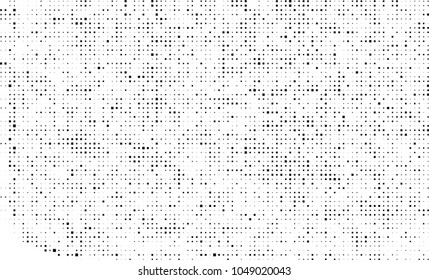Abstract halftone of black squares on a white background